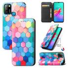 For Infinix Smart 5 Colorful Magnetic Horizontal Flip Leather Phone Case with Holder & Card Slot & Wallet(Colorful Cube) - 1