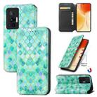 For vivo X70 Pro Colorful Magnetic Horizontal Flip Leather Phone Case with Holder & Card Slot & Wallet(Emerald) - 1