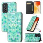 For vivo X70 Colorful Magnetic Horizontal Flip Leather Phone Case with Holder & Card Slot & Wallet(Emerald) - 1