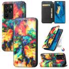 For ZTE Nubia Z30 Pro Colorful Magnetic Horizontal Flip Leather Phone Case with Holder & Card Slot & Wallet(Colorful Cloud) - 1