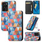 For ZTE Nubia Z30 Pro Colorful Magnetic Horizontal Flip Leather Phone Case with Holder & Card Slot & Wallet(Rhombus Mandala) - 1