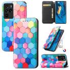 For ZTE Nubia Z30 Pro Colorful Magnetic Horizontal Flip Leather Phone Case with Holder & Card Slot & Wallet(Colorful Cube) - 1