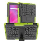 For Lenovo Tab M8 3rd Gen 8506 / M8 HD 8505 Tire Texture Shockproof TPU+PC Tablet Case with Holder(Green) - 1