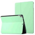 For iPad Air 2019/Pro 10.5 2019/10.2 2019&2020 Dual-Folding Horizontal Flip Tablet Leather Case with Holder & Sleep / Wake-up Function(Mint Green) - 1