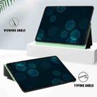 For iPad Air 2019/Pro 10.5 2019/10.2 2019&2020 Dual-Folding Horizontal Flip Tablet Leather Case with Holder & Sleep / Wake-up Function(Mint Green) - 5