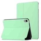 For iPad mini 6 Dual-Folding Horizontal Flip Tablet Case with Holder & Sleep / Wake-up Function(Mint Green) - 1
