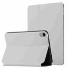 For iPad mini 6 Dual-Folding Horizontal Flip Tablet Case with Holder & Sleep / Wake-up Function(Grey) - 1