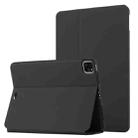 For iPad Pro 11 2020 & 2018 Dual-Folding Horizontal Flip Tablet Leather Tablet Case with Holder & Sleep / Wake-up Function(Black) - 1
