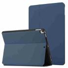 For iPad 9.7 2018 & 2017 Dual-Folding Horizontal Flip Tablet Leather Case with Holder & Sleep / Wake-up Function(Royal Blue) - 1