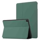 For Samsung Galaxy Tab A 8.0 2019 SM-T290/SM-T295/SM-T297 Dual-Folding Horizontal Flip Tablet Leather Case with Holder & Sleep / Wake-up Function(Dark Green) - 1