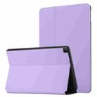 For Samsung Galaxy Tab A 8.0 2019 SM-T290/SM-T295/SM-T297 Dual-Folding Horizontal Flip Tablet Leather Case with Holder & Sleep / Wake-up Function(Light Purple) - 1