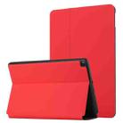For Samsung Galaxy Tab A 10.1 2019 T515/T510 Dual-Folding Horizontal Flip Tablet Leather Case with Holder (Red) - 1