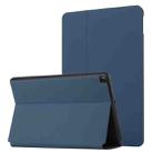 For Samsung Galaxy Tab A 10.1 2019 T515/T510 Dual-Folding Horizontal Flip Tablet Leather Case with Holder (Royal Blue) - 1