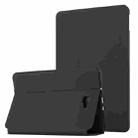 For Samsung Galaxy Tab A 10.1 T580/T585C Dual-Folding Horizontal Flip Tablet Leather Case with Holder (Black) - 1