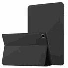 For Samsung Galaxy Tab A7 10.4 T500 Dual-Folding Horizontal Flip Tablet Leather Case with Holder & Sleep / Wake-up Function(Black) - 1