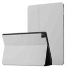 For Samsung Galaxy Tab A7 10.4 T500 Dual-Folding Horizontal Flip Tablet Leather Case with Holder & Sleep / Wake-up Function(Grey) - 1