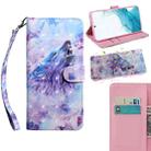 For Samaung Galaxy S22 5G 3D Painted Pattern Horizontal Flip Leather Phone Case with Holder & Lanyard(Roaring Wolf) - 1