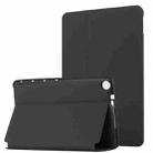 For Huawei MediaPad M5 Lite 8 Dual-Folding Horizontal Flip Tablet Leather Case with Holder(Black) - 1