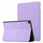 For Huawei MatePad T10 / T10s Dual-Folding Horizontal Flip Tablet Leather Case with Holder(Light Purple) - 1