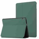 For Huawei MediaPad T5 10 Dual-Folding Horizontal Flip Tablet Leather Case with Holder(Dark Green) - 1