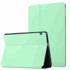 For Huawei MediaPad T5 10 Dual-Folding Horizontal Flip Tablet Leather Case with Holder(Mint Green) - 1