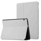 For Huawei MediaPad T5 10 Dual-Folding Horizontal Flip Tablet Leather Case with Holder(Grey) - 1