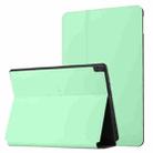 For Lenovo Tab M10 10.1 X605F/X505 Dual-Folding Horizontal Flip Tablet Leather Case with Holder(Mint Green) - 1