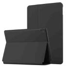 For Lenovo Tab M10 10.1 X605F/X505 Dual-Folding Horizontal Flip Tablet Leather Case with Holder(Black) - 1