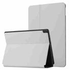 For Lenovo Tab M10 10.1 X605F/X505 Dual-Folding Horizontal Flip Tablet Leather Case with Holder(Grey) - 1