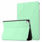 For Lenovo Tab M10 Plus TB-X606F/X606X Dual-Folding Horizontal Flip Tablet Leather Case with Holder(Mint Green) - 1