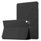 For Lenovo Tab M10 Plus TB-X606F/X606X Dual-Folding Horizontal Flip Tablet Leather Case with Holder(Black) - 1