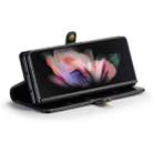For Samsung Galaxy Z Fold3 5G CaseMe 003 Crazy Horse Texture Horizontal Flip Leather Phone Case(Black) - 4