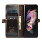 For Samsung Galaxy Z Fold3 5G CaseMe 003 Crazy Horse Texture Horizontal Flip Leather Phone Case(Coffee) - 6