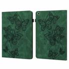 For Samsung Galaxy Tab A 10.1 (2019) T510 Embossed Butterfly Pattern Horizontal Flip Leather Tablet Case(Green) - 1