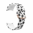 For Samsung Galaxy Watch4 / Watch4 Classic Silicone Printing Watch Band(Cat Paw) - 1