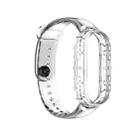 For Xiaomi Mi Band 6 & 5 / Amazfit Band 5 Universal TPU Integrated Watch Band(Transparent) - 1