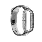 For Xiaomi Mi Band 6 & 5 / Amazfit Band 5 Universal TPU Integrated Watch Band(Transparent Black) - 1