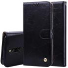 For Xiaomi Redmi 8 Business Style Oil Wax Texture Horizontal Flip Leather Case, with Holder & Card Slots & Wallet(Black) - 1