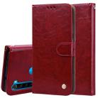 For Xiaomi Redmi Note 8 Business Style Oil Wax Texture Horizontal Flip Leather Case, with Holder & Card Slots & Wallet(Red) - 1