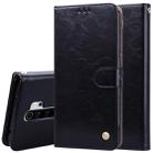 For Xiaomi Redmi Note 8 Pro Business Style Oil Wax Texture Horizontal Flip Leather Case, with Holder & Card Slots & Wallet(Black) - 1