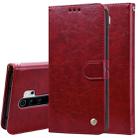 For Xiaomi Redmi Note 8 Pro Business Style Oil Wax Texture Horizontal Flip Leather Case, with Holder & Card Slots & Wallet(Red) - 1