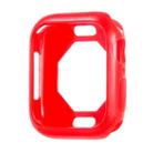 Eight Sides Candy Colors TPU Shockproof Protective Case For Apple Watch Series 8 / 7 45mm(Red) - 1