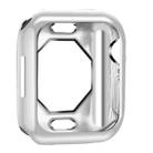 Shockproof TPU Electroplate Protective Case For Apple Watch Series 8 / 7 41mm(Silver) - 1