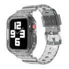 Glacier Transparent TPU Integrated Watch Band Watch Band For Apple Watch Series 7 41mm(Transparent Grey) - 1