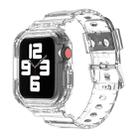 Glacier Transparent TPU Integrated Watch Band Watch Band For Apple Watch Series 7 41mm(Transparent) - 1