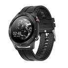 MX13 1.3 inch IPS Touch Screen IP68 Waterproof Smart Watch, Support Sleep Monitoring / Heart Rate Monitoring / Bluetooth Earphone Play Music / Bluetooth Call, Style: Silicone Strap(Black) - 1