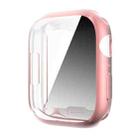 Shockproof TPU All-inclusive Electroplate Protective Case For Apple Watch Series 8 / 7 41mm(Pink) - 1