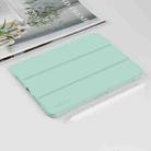For iPad mini 6 Mutural Pinyue Series Horizontal Flip Tablet Case with Holder & Pen Slot & Sleep / Wake-up Function(Mint Green) - 1