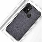 For Motorola Moto G30 Shockproof Cloth Texture PC+ TPU Protective Case(Grey) - 1