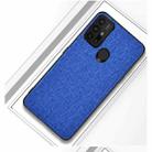 For Motorola Moto G30 Shockproof Cloth Texture PC+ TPU Protective Case(Blue) - 1